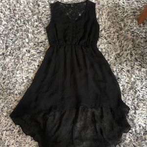 NWOT Black high low dress